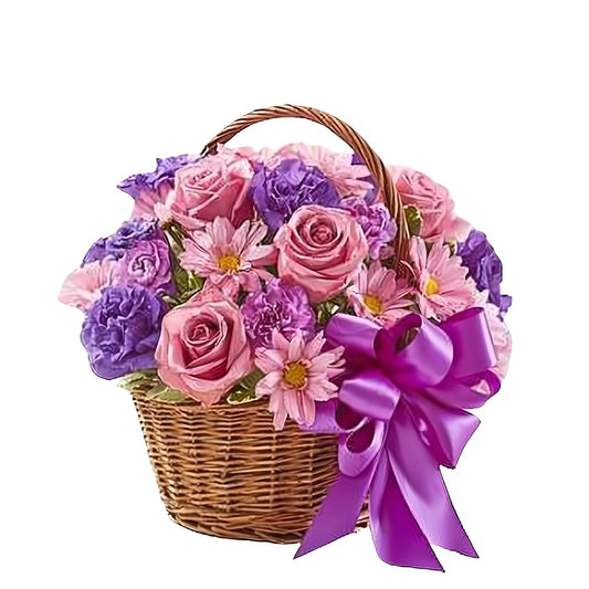 Basket of Blooms - Floral_Arrangement - Flower Delivery NYC