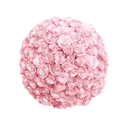 Fresh Roses in a Vase | 100 Light Pink Roses - Floral_Arrangement - Flower Delivery NYC