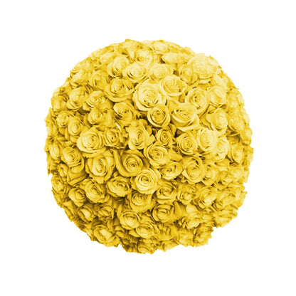 Fresh Roses in a Vase | 100 Yellow Roses - Floral_Arrangement - Flower Delivery NYC