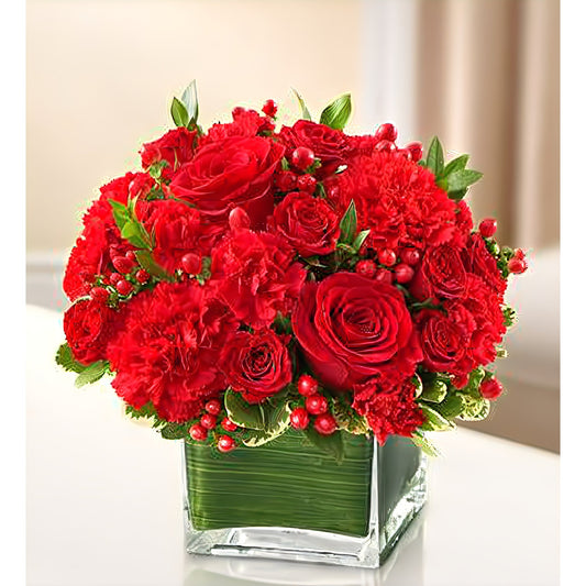Healing Tears - All Red - Floral_Arrangement - Flower Delivery NYC