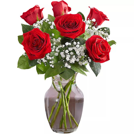 Love's Embrace Roses - Red - Floral_Arrangement - Flower Delivery NYC