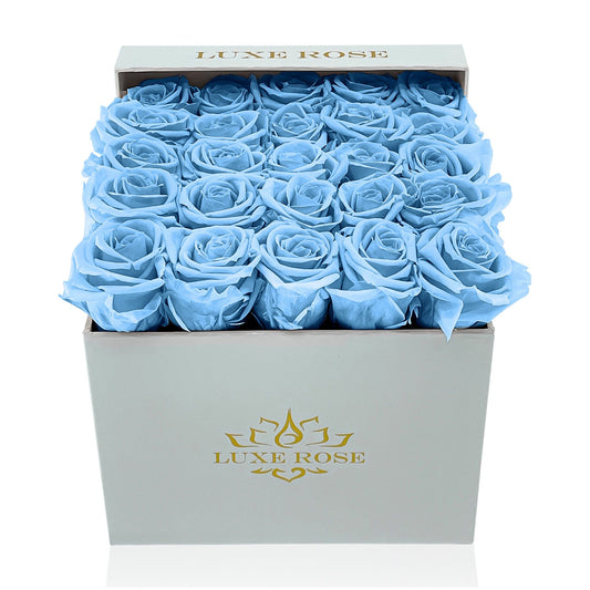 Preserved Roses Small Box | Light Blue - Floral_Arrangement - Flower Delivery NYC