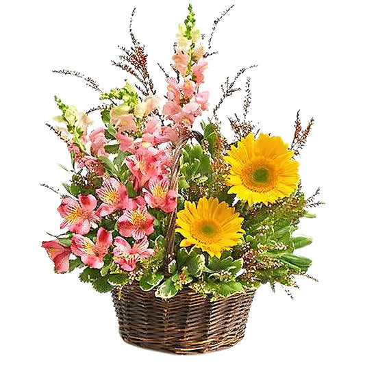 Summer Garden Basket - Floral_Arrangement - Flower Delivery NYC