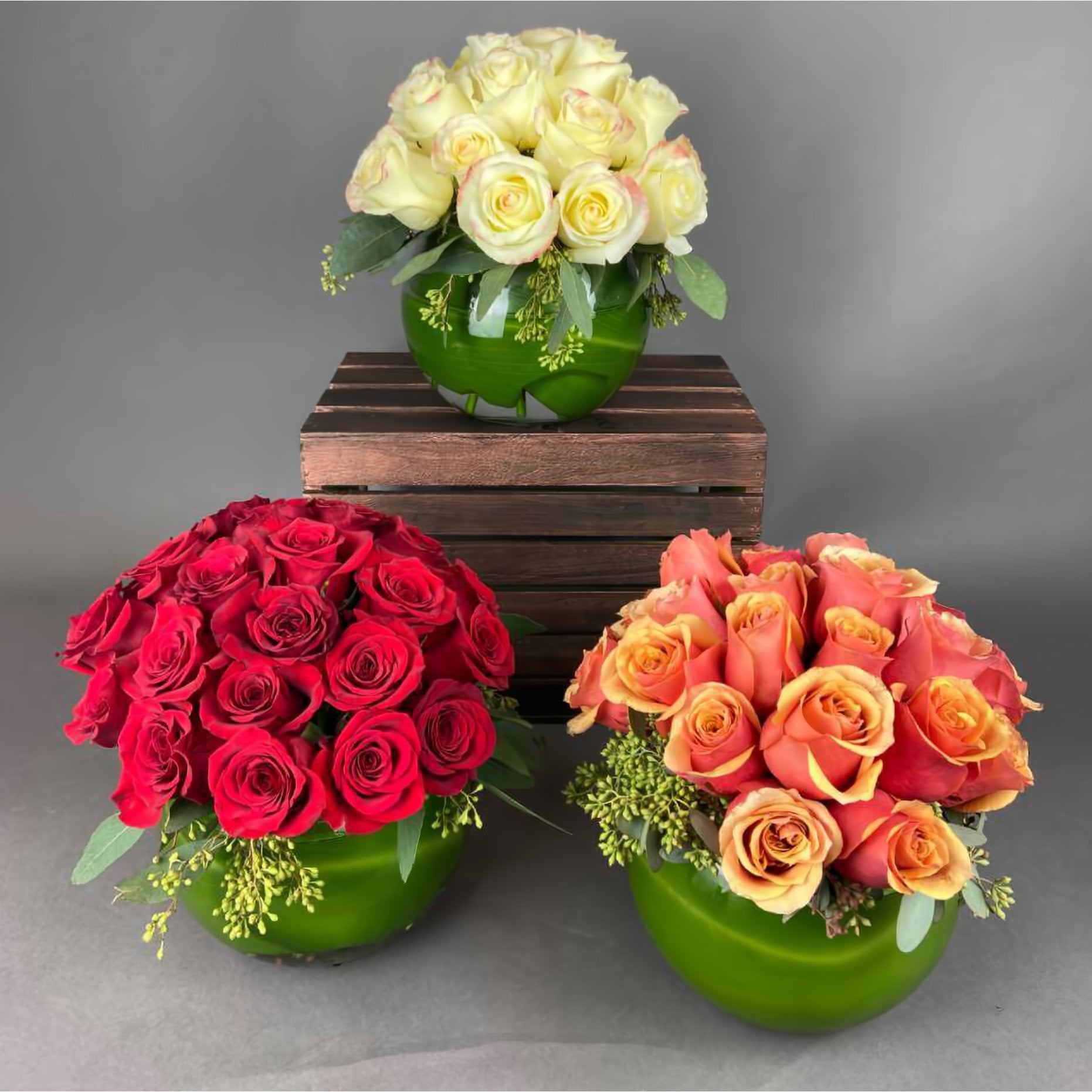 24 Rose Elegance Bubble Bowl - Floral_Arrangement - Flower Delivery NYC