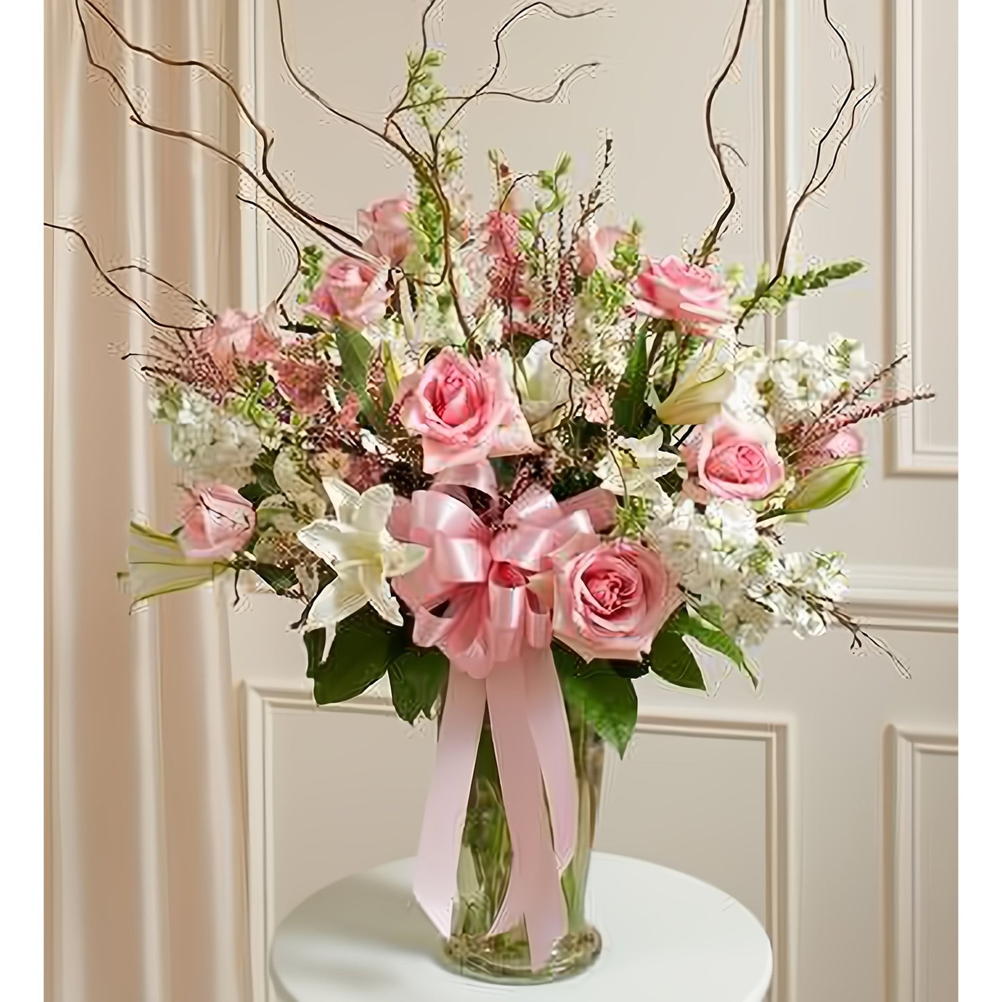 Beautiful Blessings Pink Vase Arrangement - Floral_Arrangement - Flower Delivery NYC