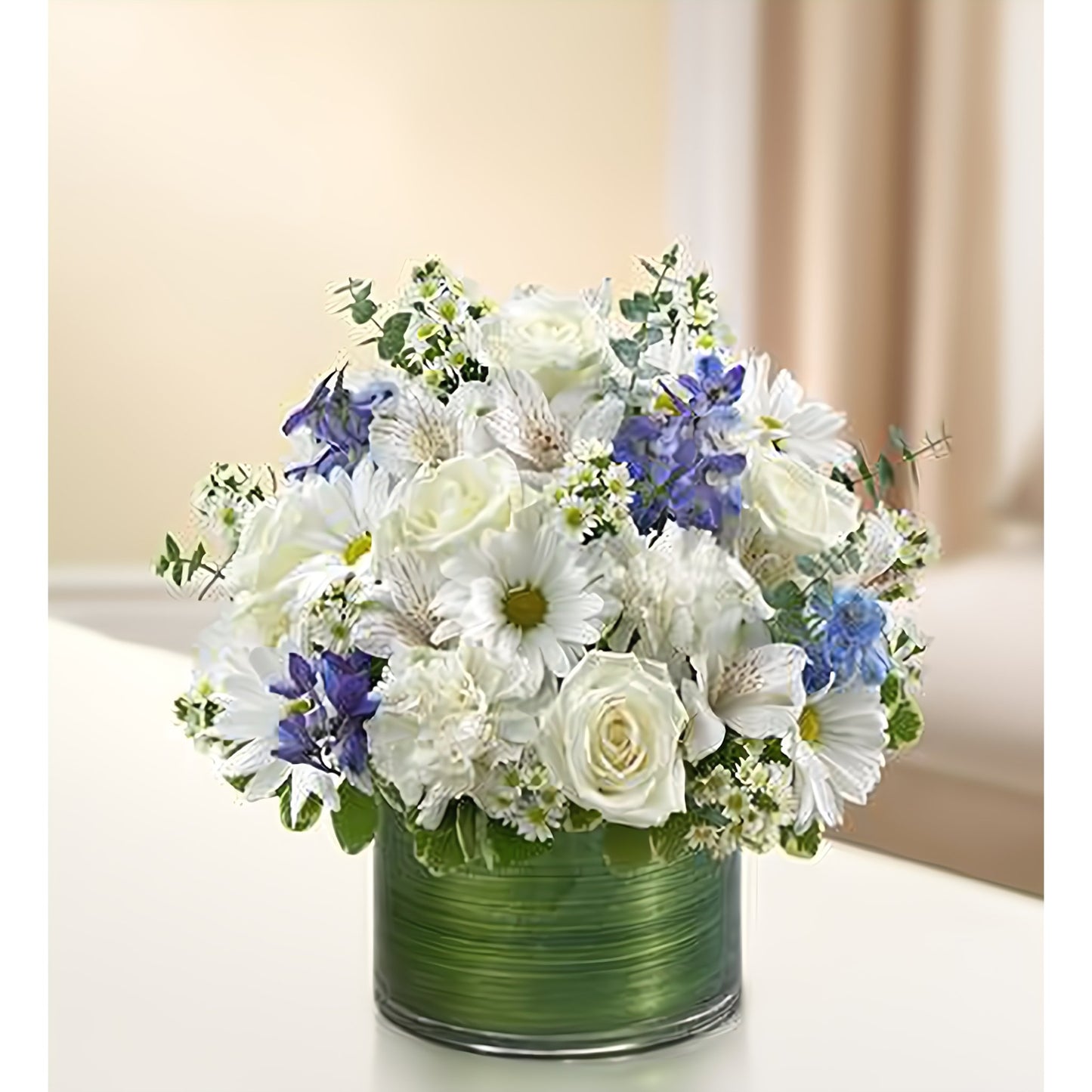 Cherished Memories - Blue and White - Floral_Arrangement - Flower Delivery NYC
