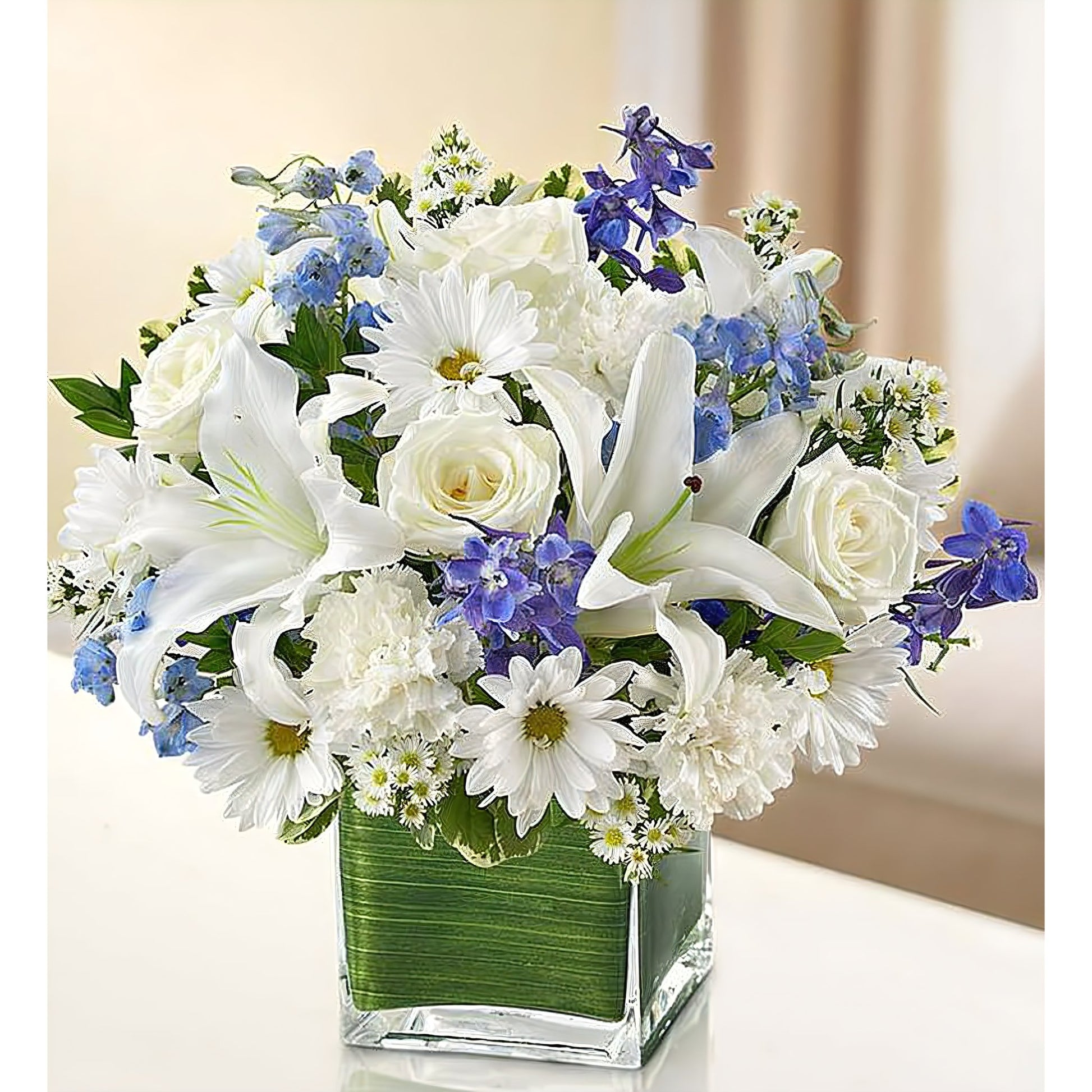 Healing Tears - Blue and White - Floral_Arrangement - Flower Delivery NYC