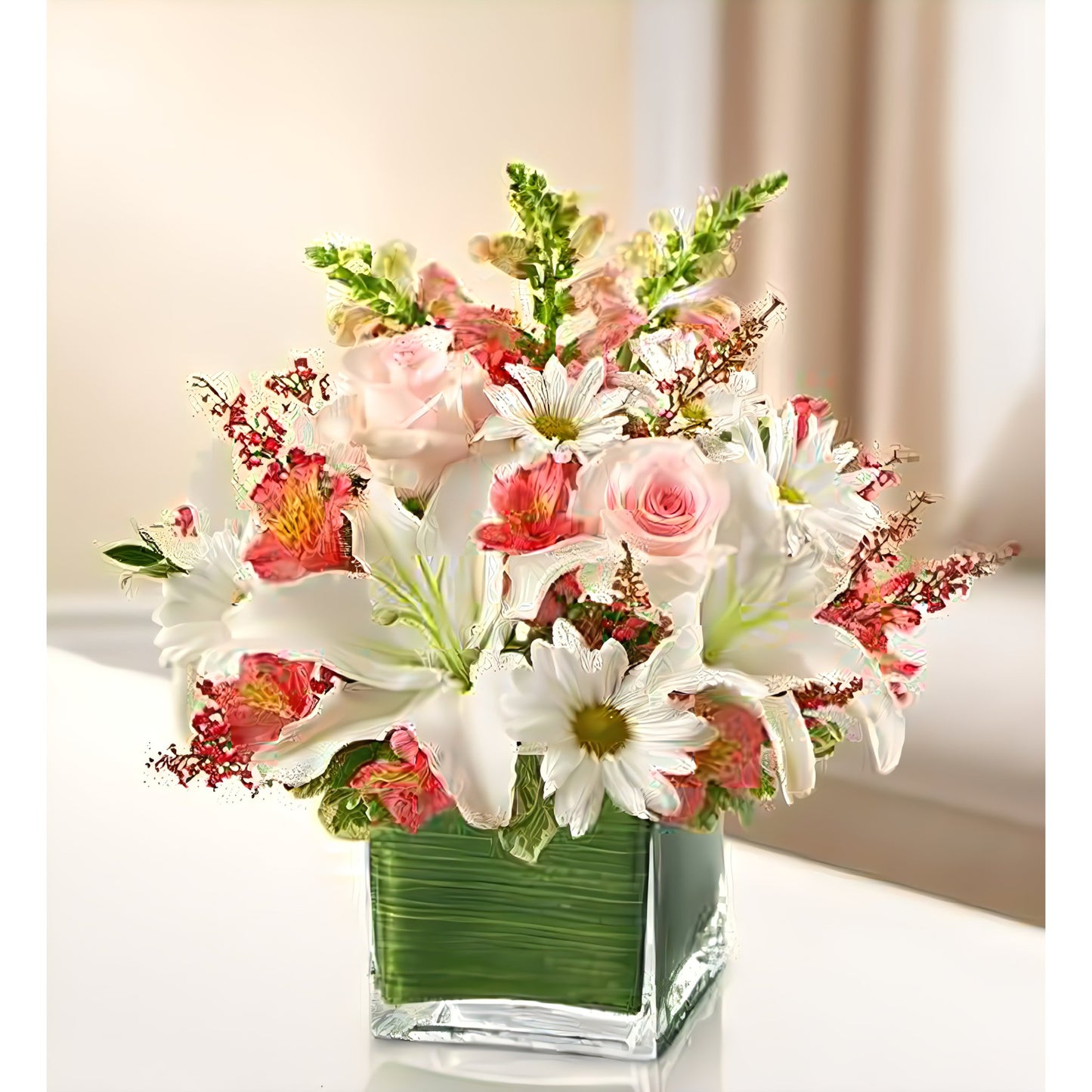 Healing Tears - Pink and White - Floral_Arrangement - Flower Delivery NYC