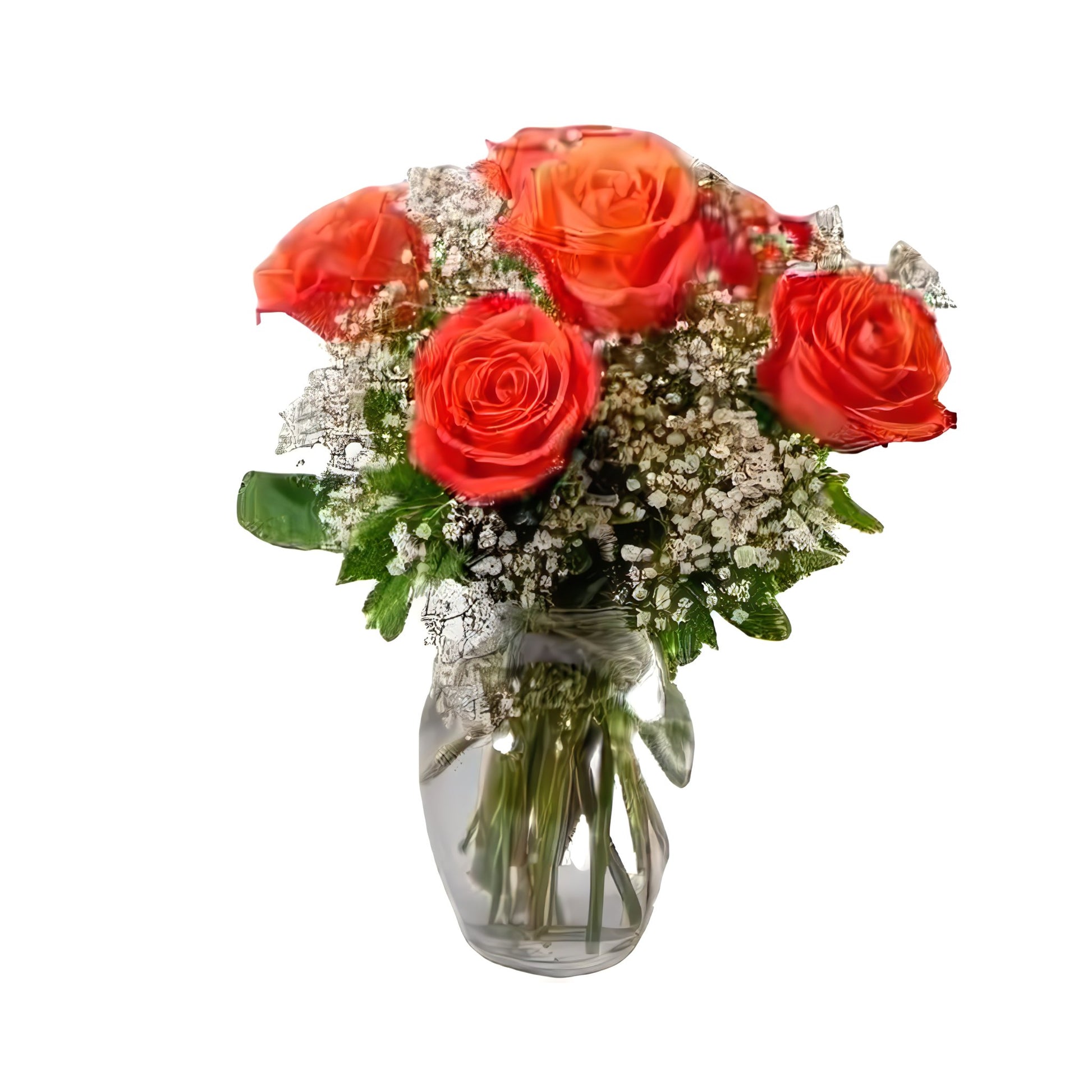 Love's Embrace Roses - Orange - Floral_Arrangement - Flower Delivery NYC