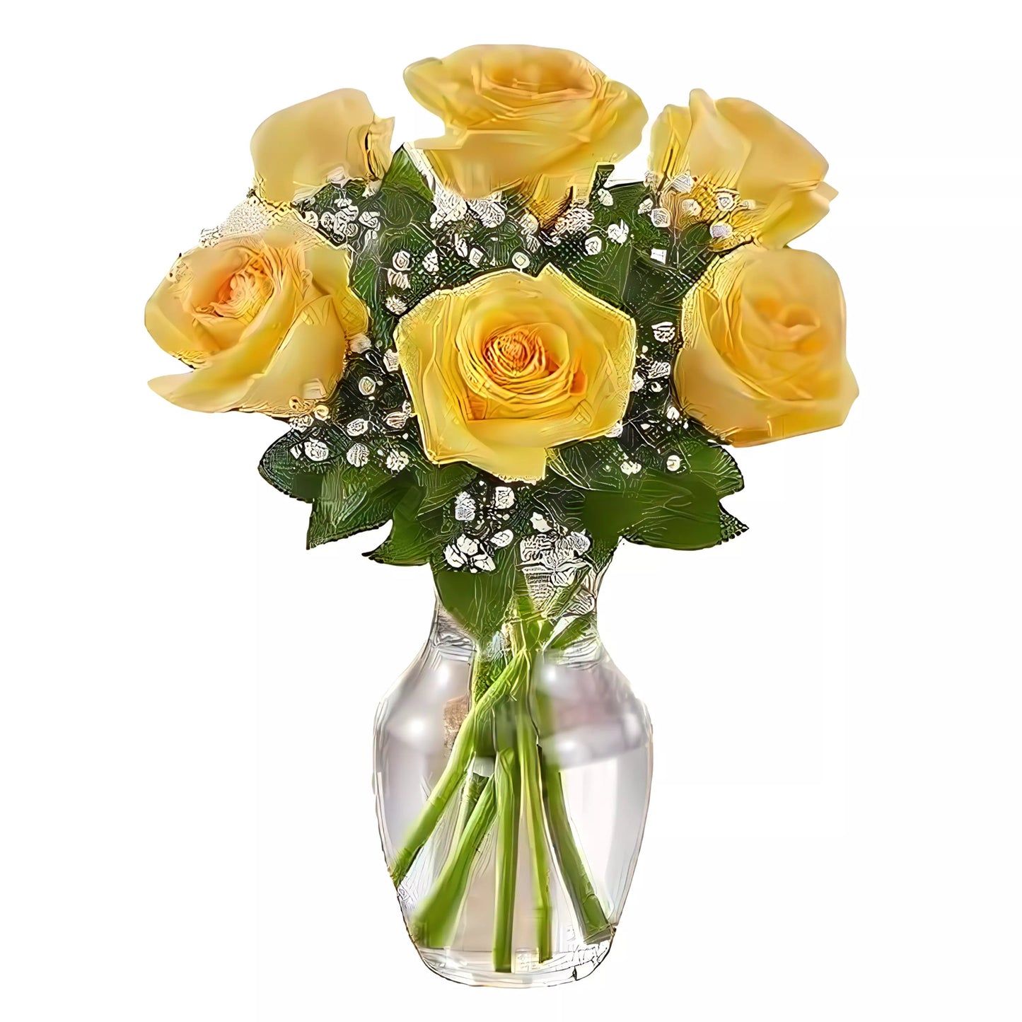 Love's Embrace Roses - Yellow - Floral_Arrangement - Flower Delivery NYC