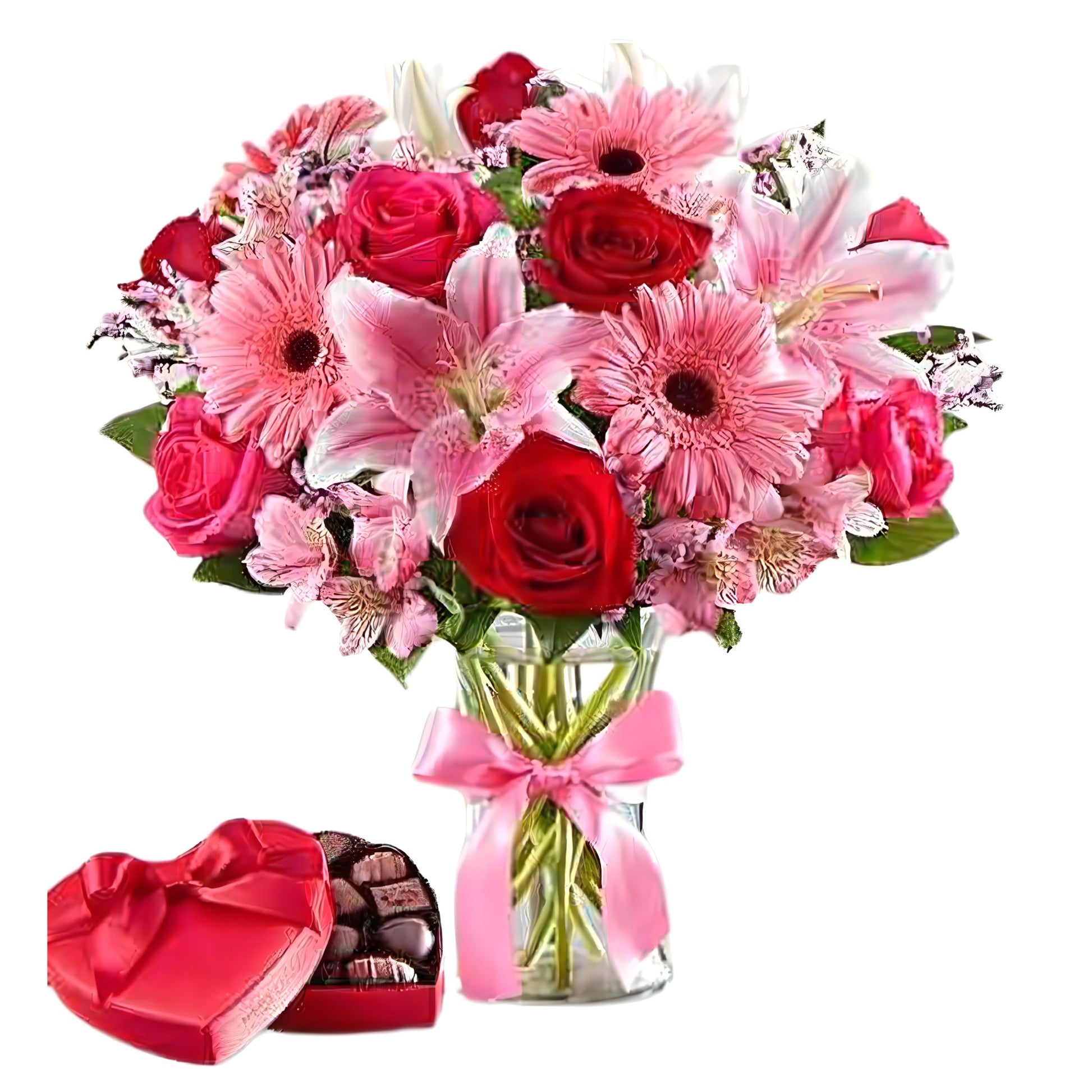 My Valentine Love With Chocolate - Floral_Arrangement - Flower Delivery NYC