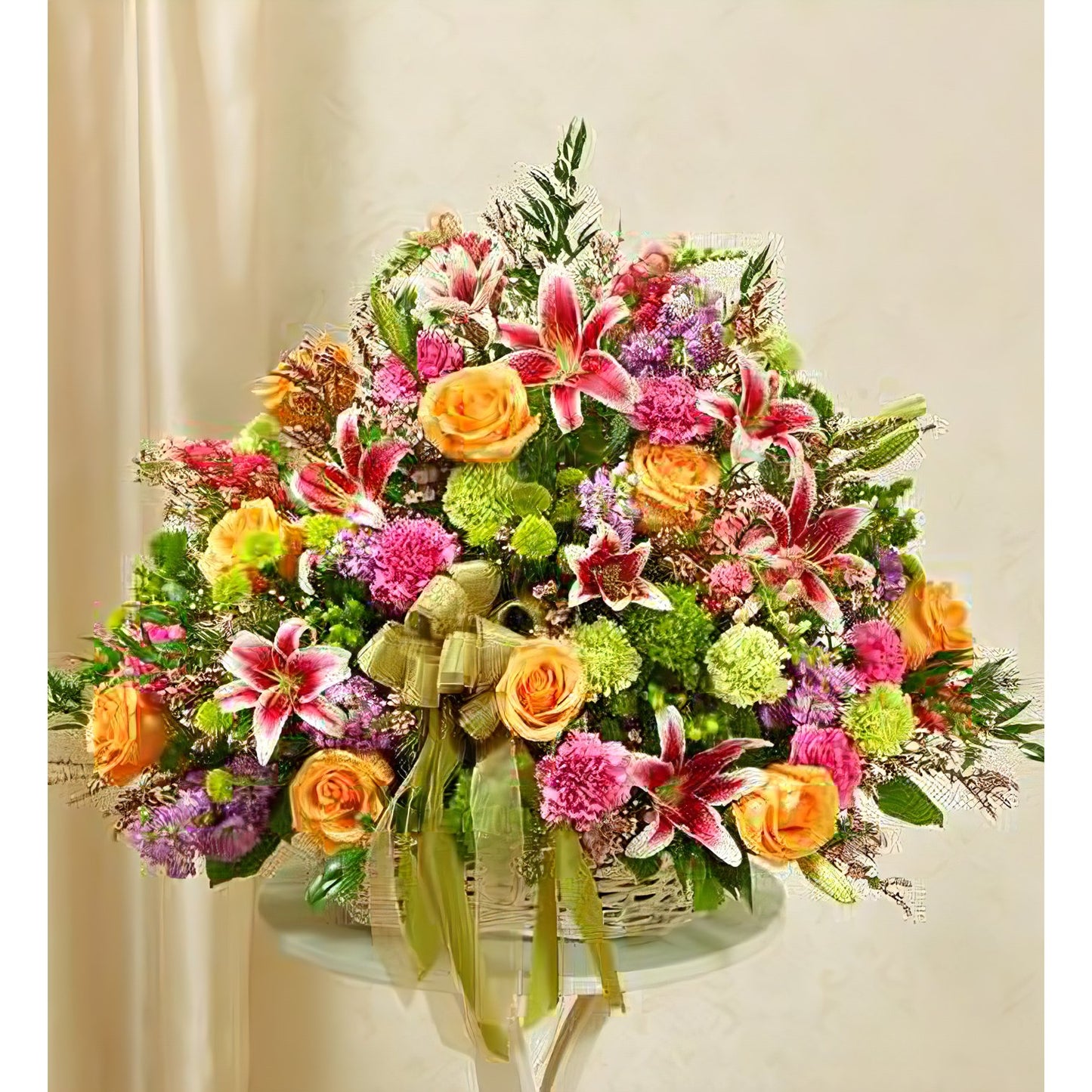 Pastel Sympathy Basket - Floral_Arrangement - Flower Delivery NYC
