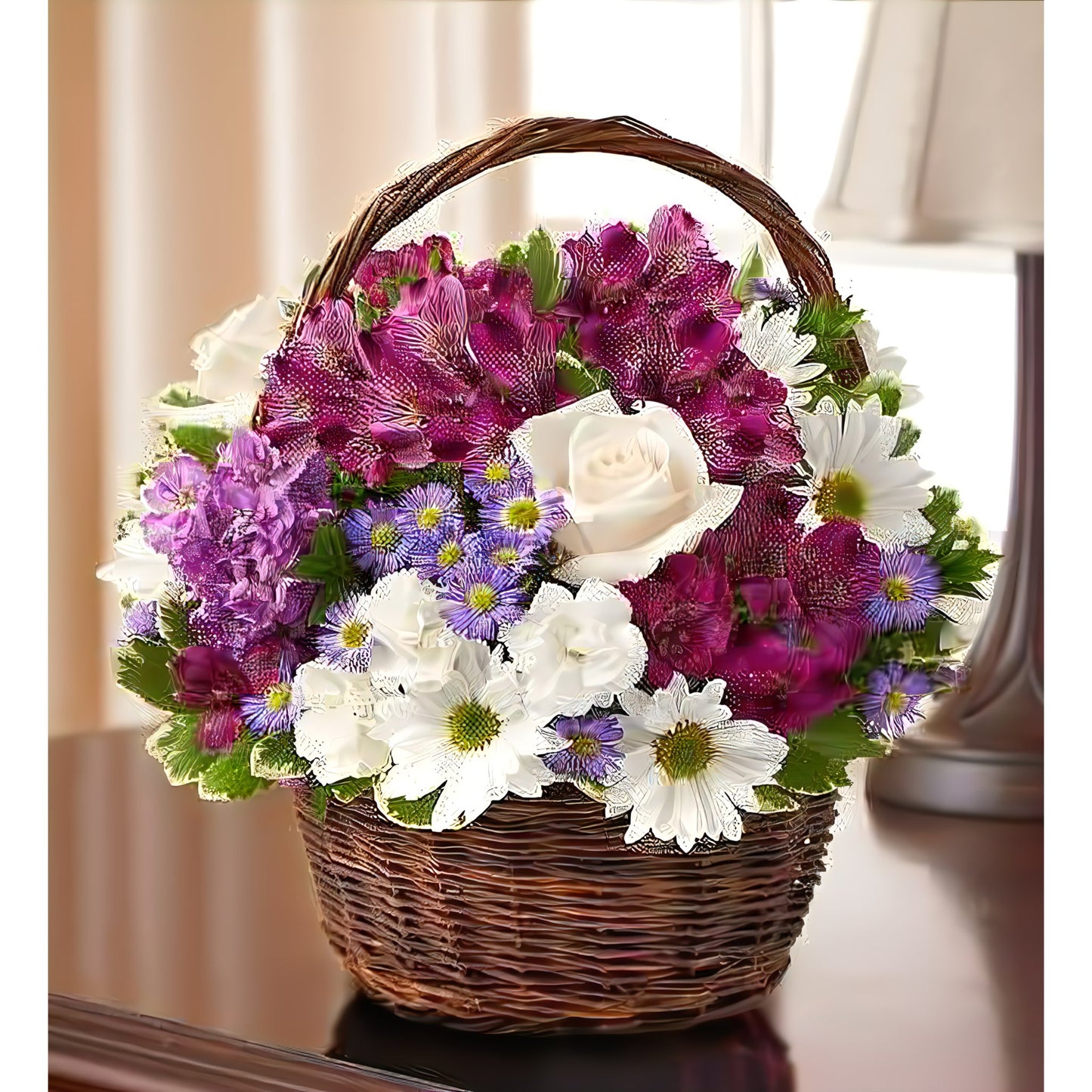 Peace, Prayers, & Blessings- Lavender and White - Floral_Arrangement - Flower Delivery NYC