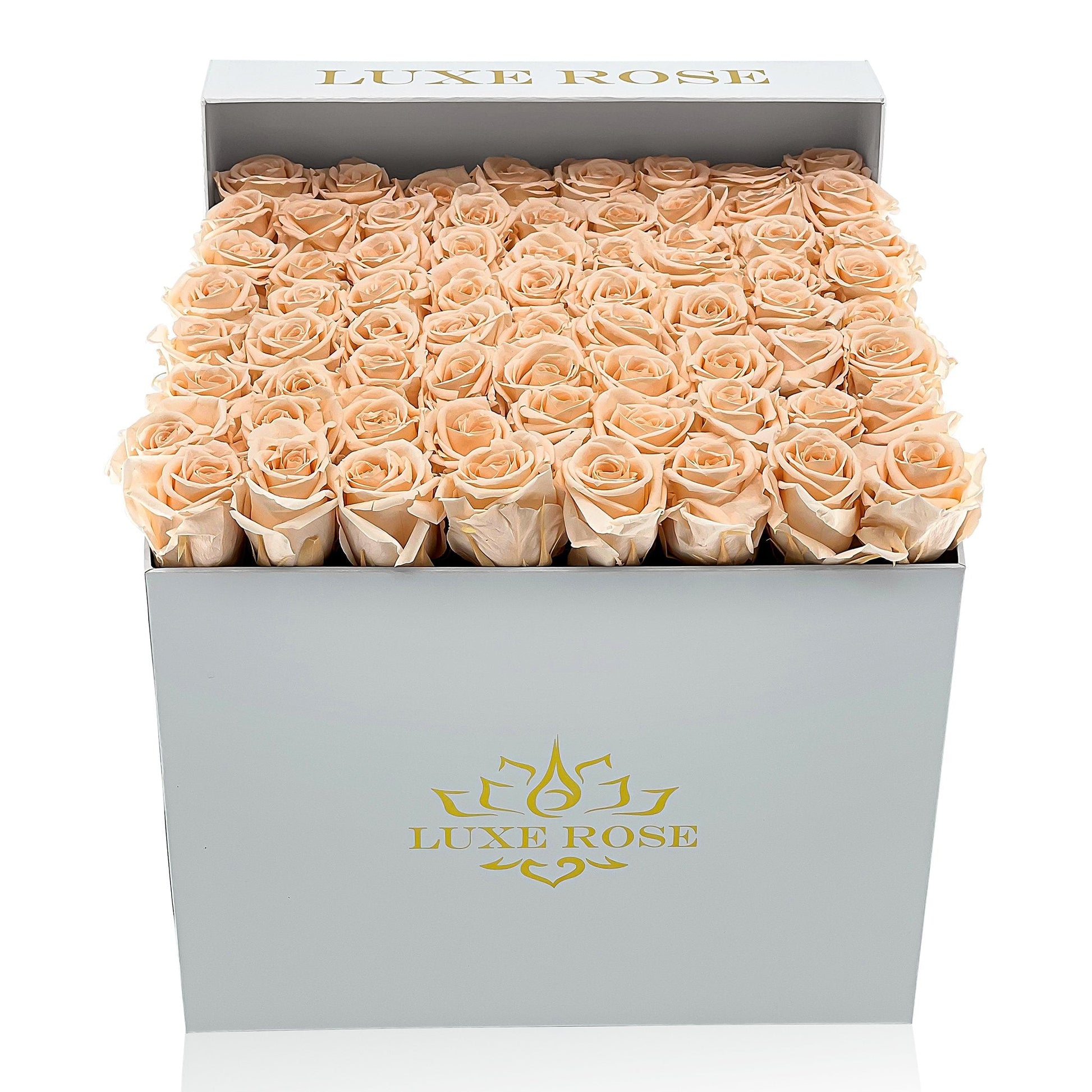 Preserved Roses Large Box | Peach - Floral_Arrangement - Flower Delivery NYC