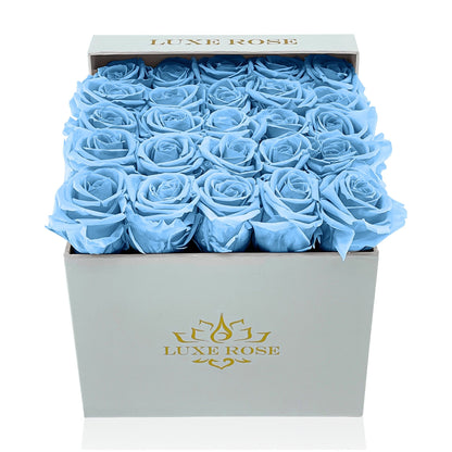 Preserved Roses Small Box | Light Blue - Floral_Arrangement - Flower Delivery NYC
