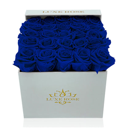 Preserved Roses Small Box | Royal Blue - Floral_Arrangement - Flower Delivery NYC
