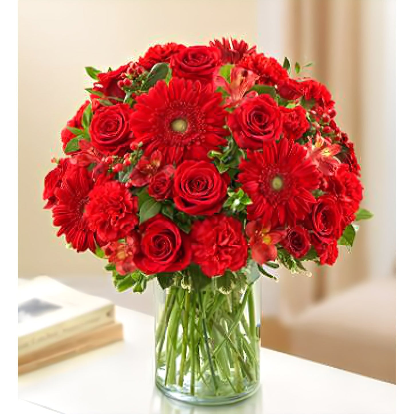 Sincerest Sorrow - All Red - Floral_Arrangement - Flower Delivery NYC