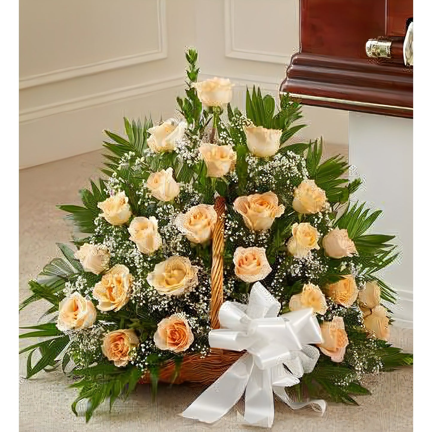 Sincerest Sympathy Fireside Basket - Floral_Arrangement - Flower Delivery NYC