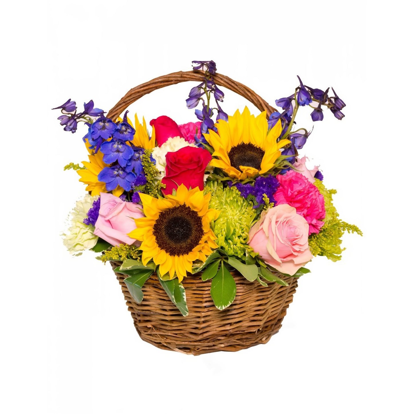 Sunny Garden Basket - Floral_Arrangement - Flower Delivery NYC